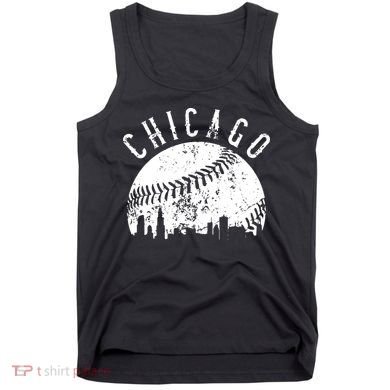 Vintage Chicago Illinois Skyline Apparel Tank Top