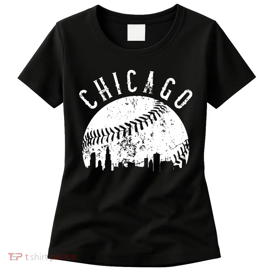 Vintage Chicago Illinois Skyline Apparel Women's T-Shirt