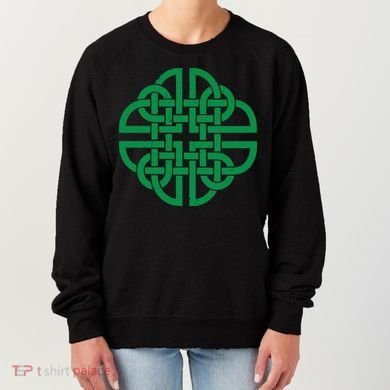 Vintage Celtic Knot Shield St. Patrick's Day Women's Sweatshirt