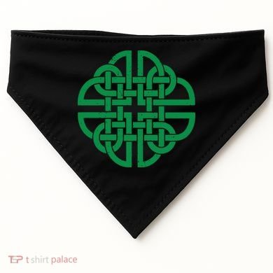 Vintage Celtic Knot Shield St. Patrick's Day USA-Made Doggie Bandana