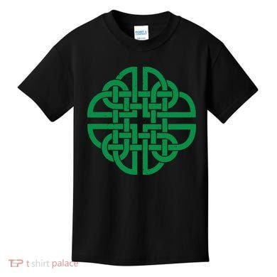 Vintage Celtic Knot Shield St. Patrick's Day Kids T-Shirt
