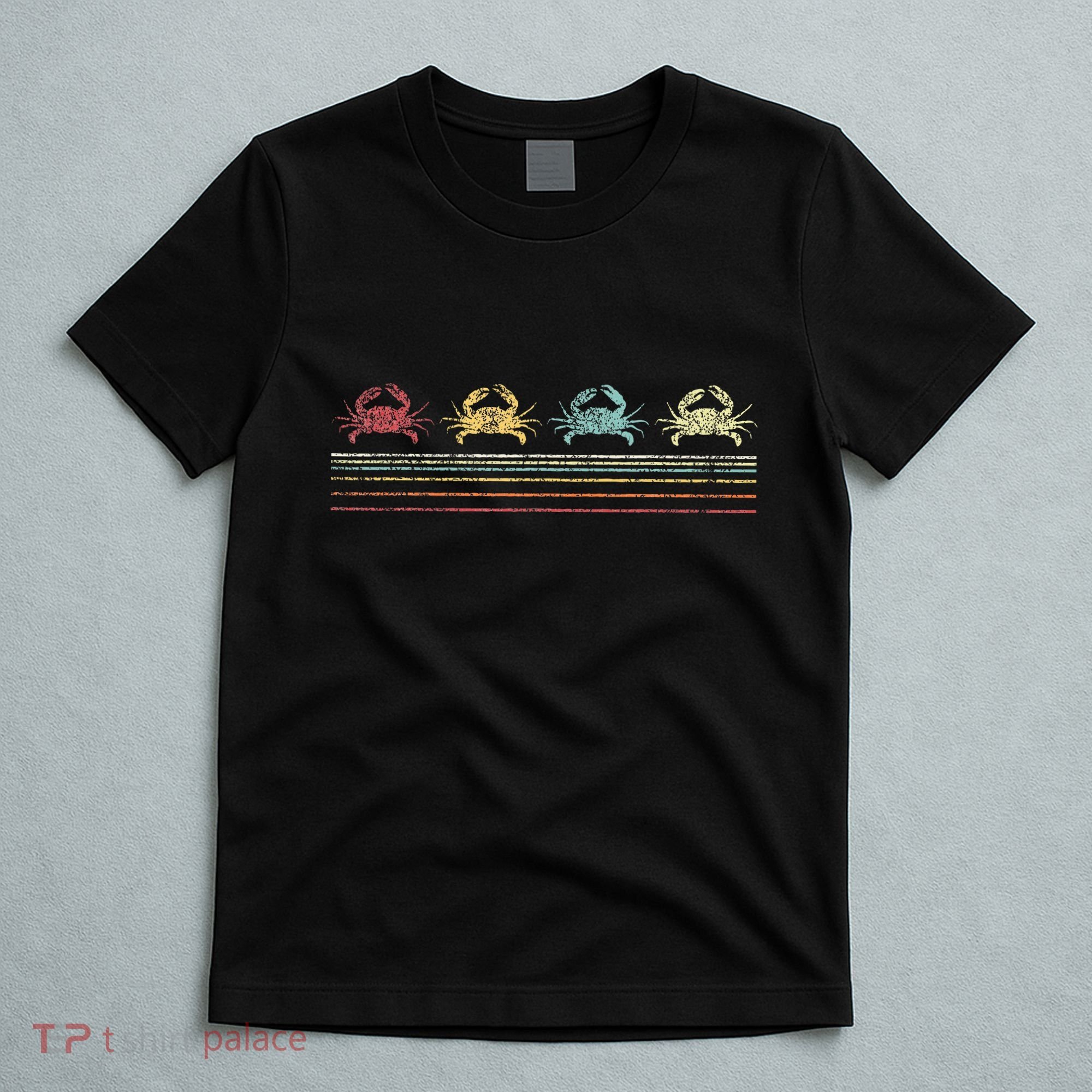 Vintage Crab Lover Funny Crab Retro T-Shirt