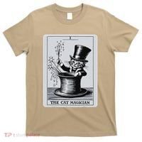 Vintage Cat Lovers Tarot Card Kitten Tarot Card The Magician T-Shirt thumb 0