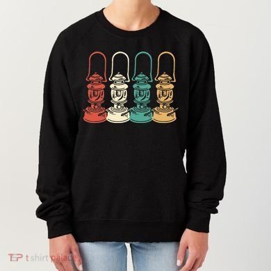 Vintage Camping Light Retro Camp Lantern Women's Sweatshirt