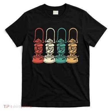 Vintage Camping Light Retro Camp Lantern T-Shirt