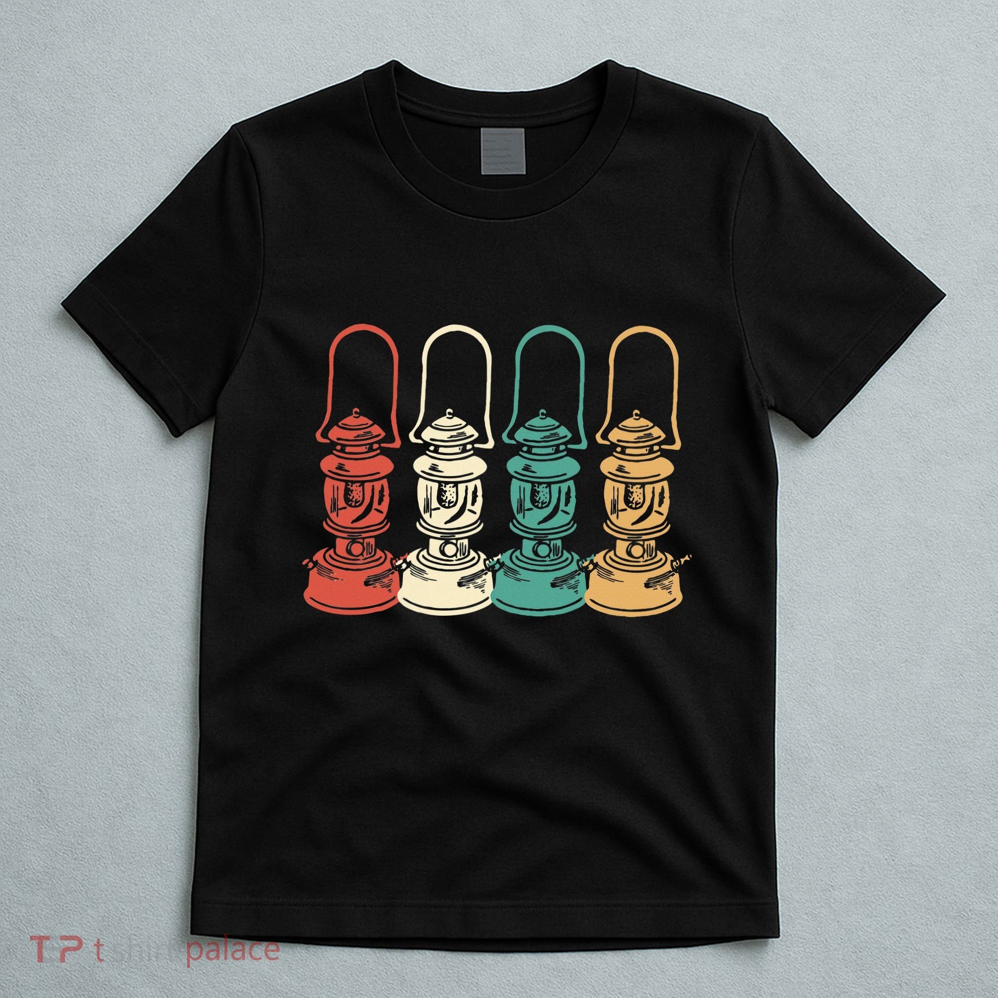 Vintage Camping Light Retro Camp Lantern T-Shirt