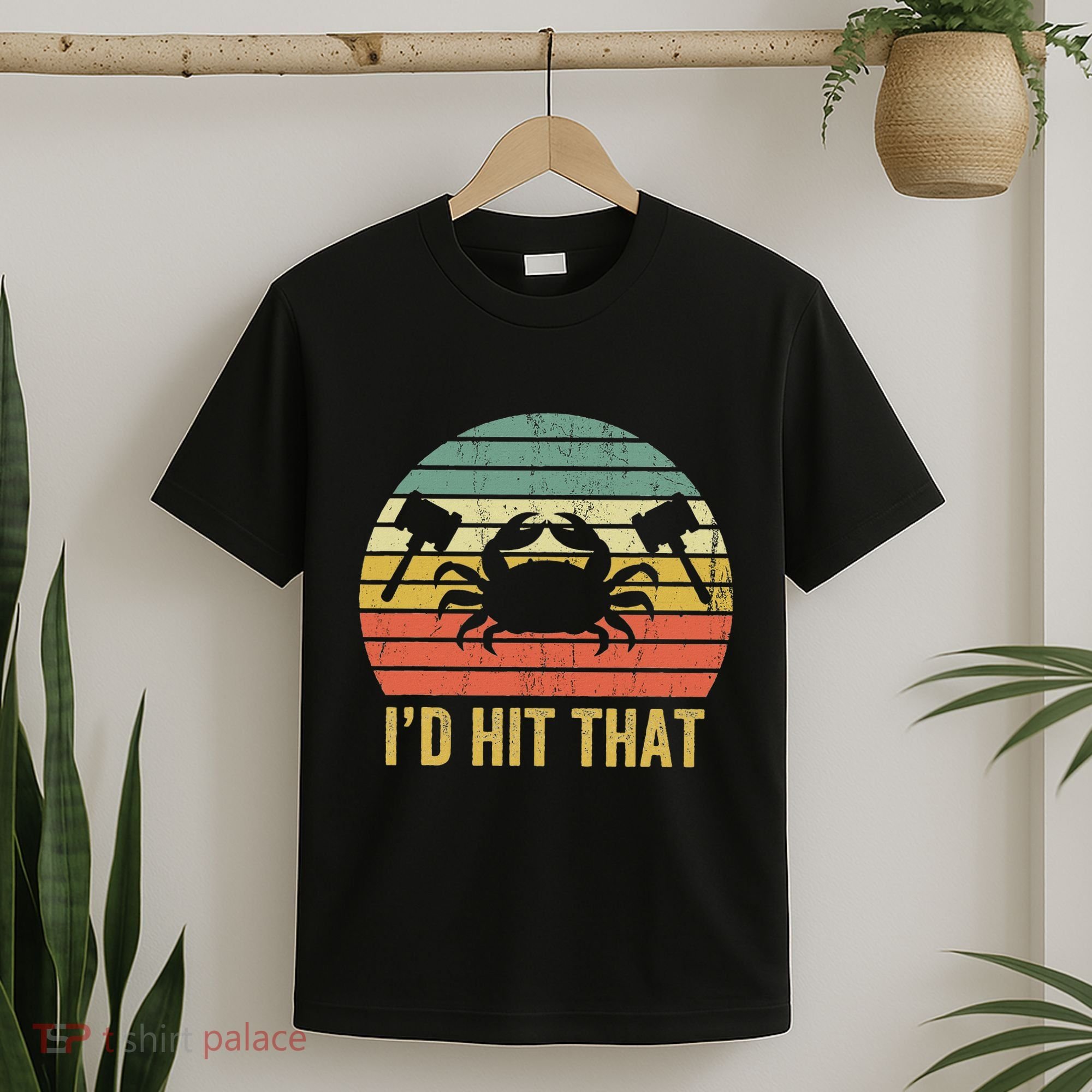 Vintage Crab Lover Retro Funny Maryland Seafood Fan T-Shirt