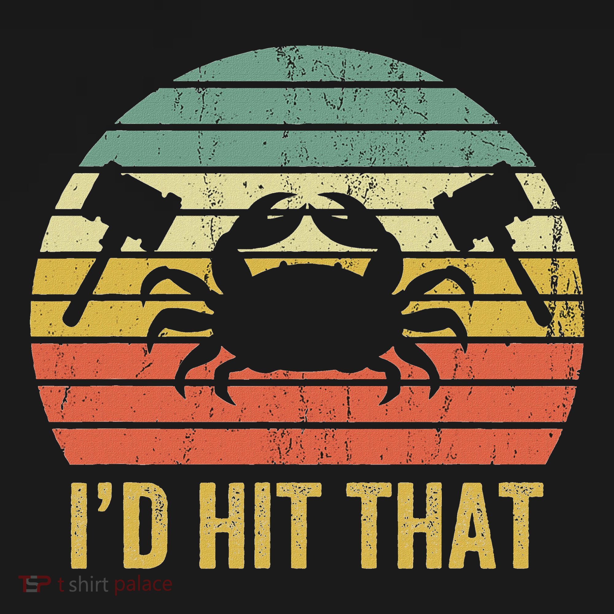 Vintage Crab Lover Retro Funny Maryland Seafood Fan T-Shirt