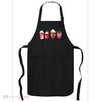 Valentine Coffee Lover Heart Latte Iced Coffee Valentine Day Apron thumb 0