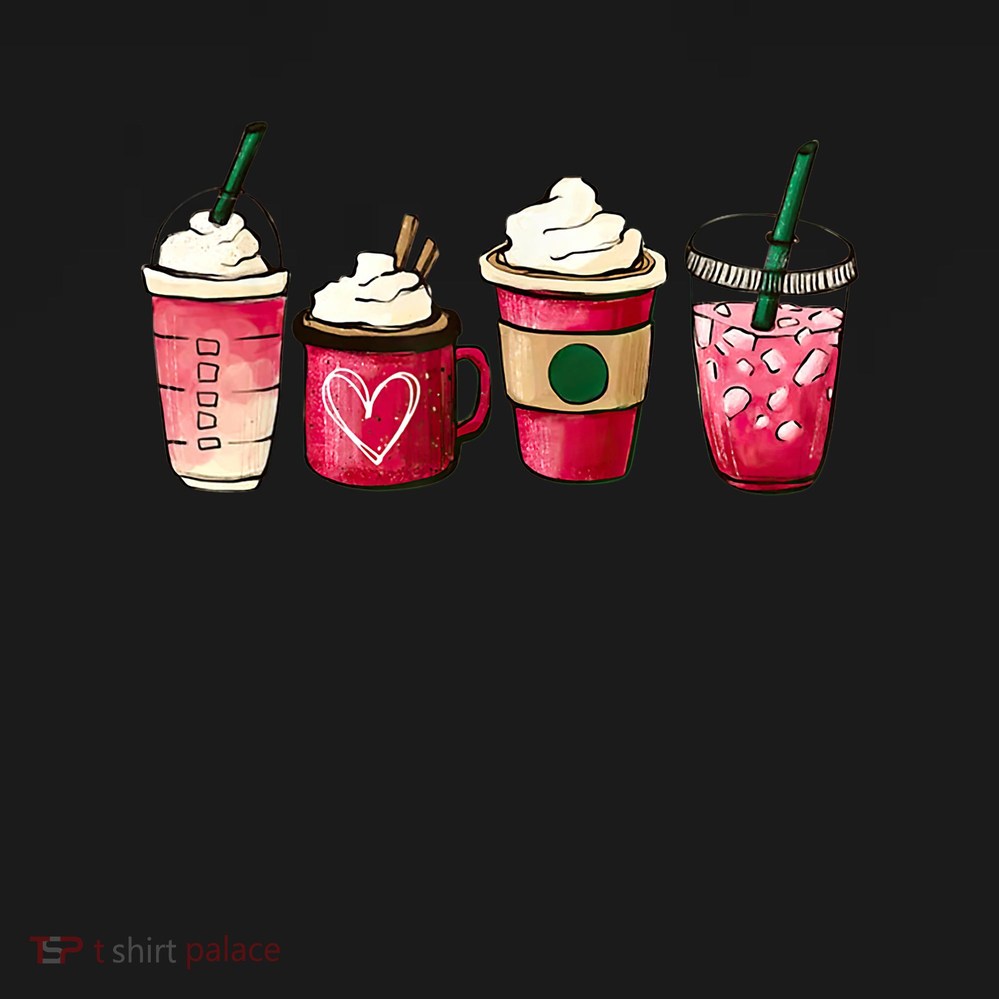 Valentine Coffee Lover Heart Latte Iced Coffee Valentine Day Sweatshirt