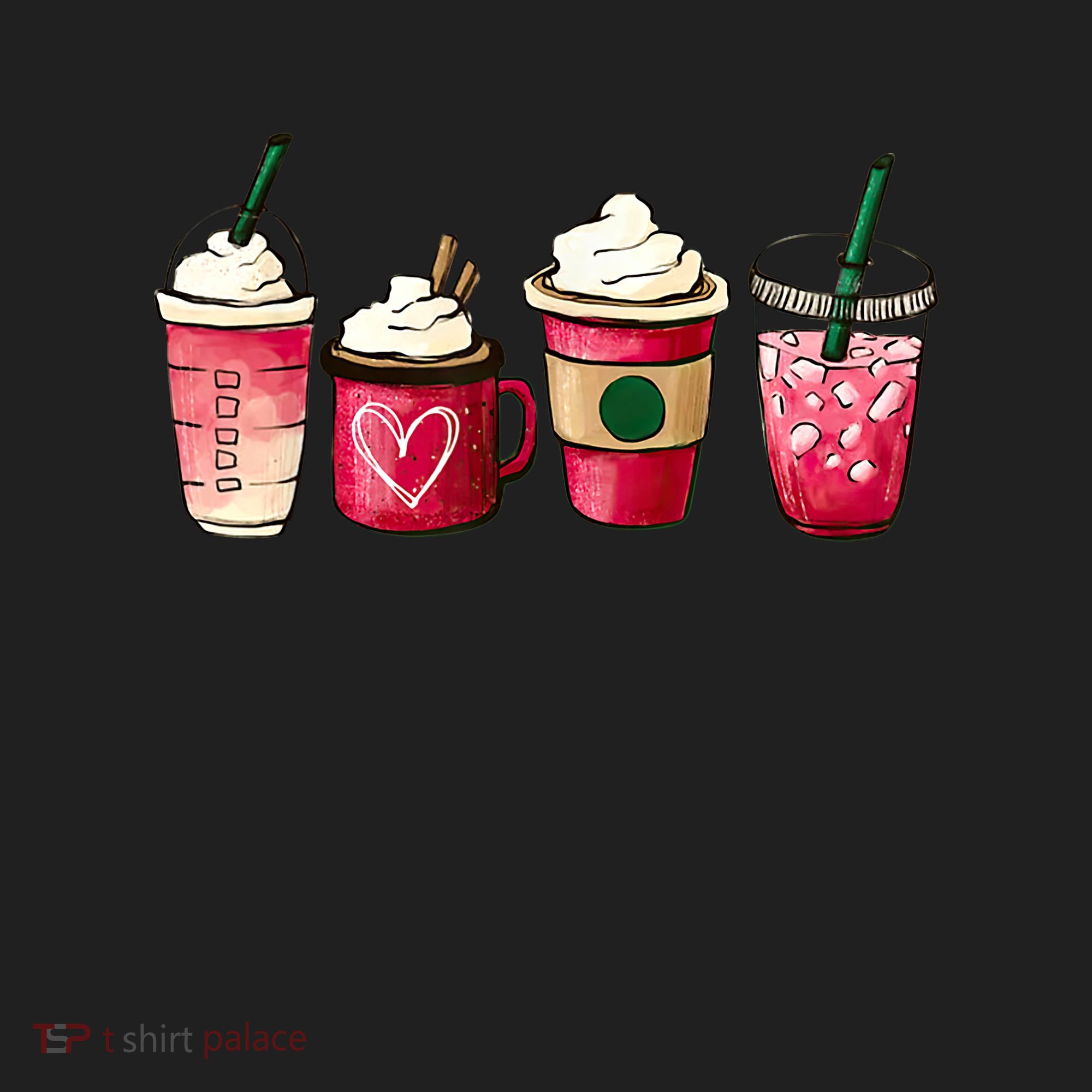 Valentine Coffee Lover Heart Latte Iced Coffee Valentine Day Beanie
