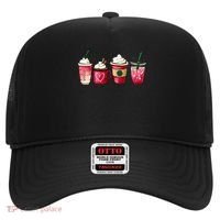 Valentine Coffee Lover Heart Latte Iced Coffee Valentine Day Hat thumb 0