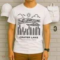 Vintage Crater Lake National Park Hike T-Shirt thumb 6