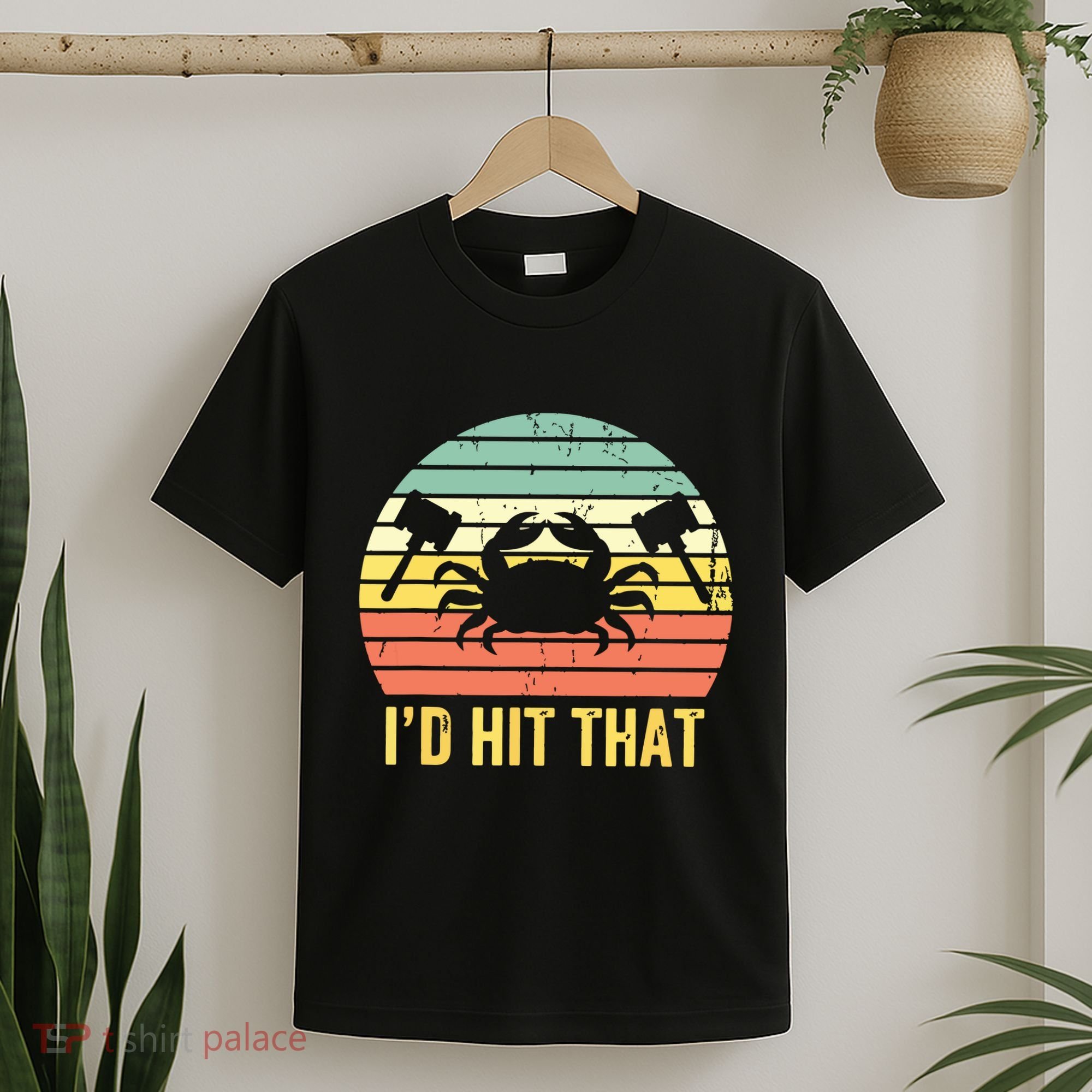 Vintage Crab Lover Retro Funny Maryland Seafood Fan T-Shirt