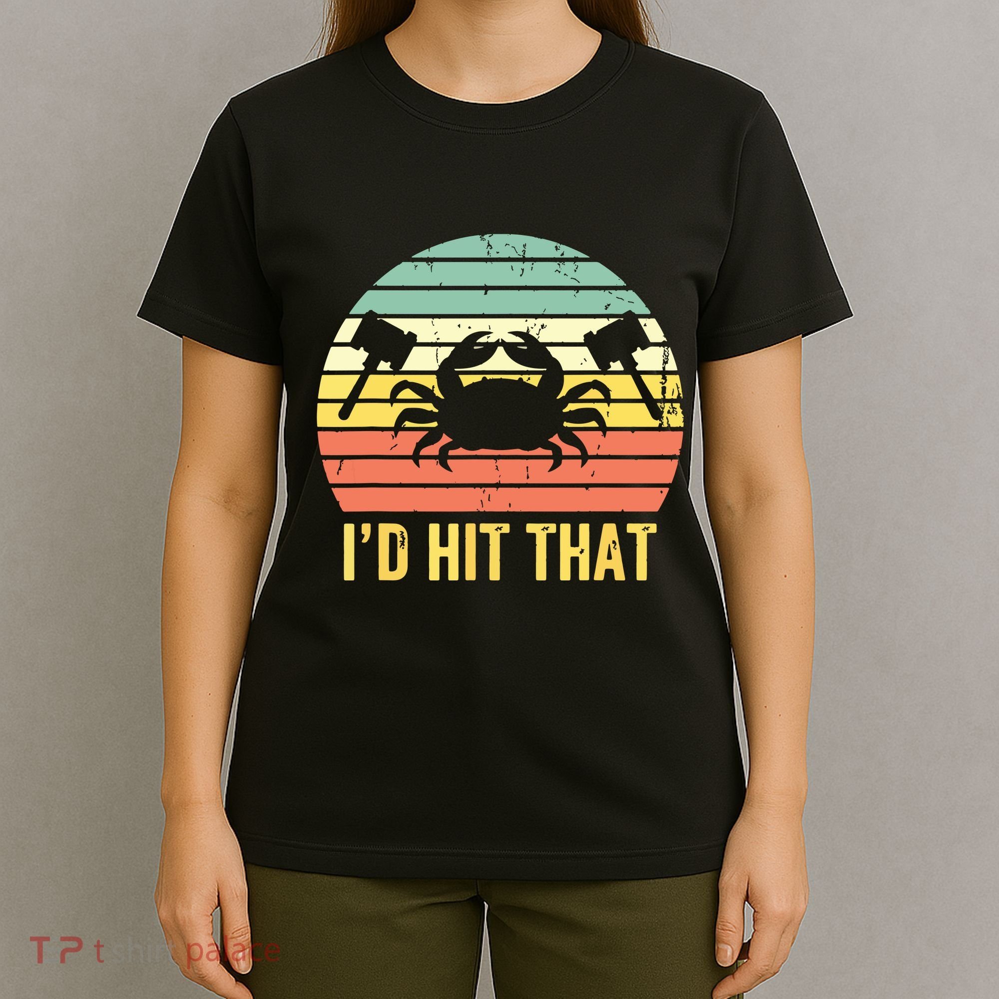 Vintage Crab Lover Retro Funny Maryland Seafood Fan T-Shirt