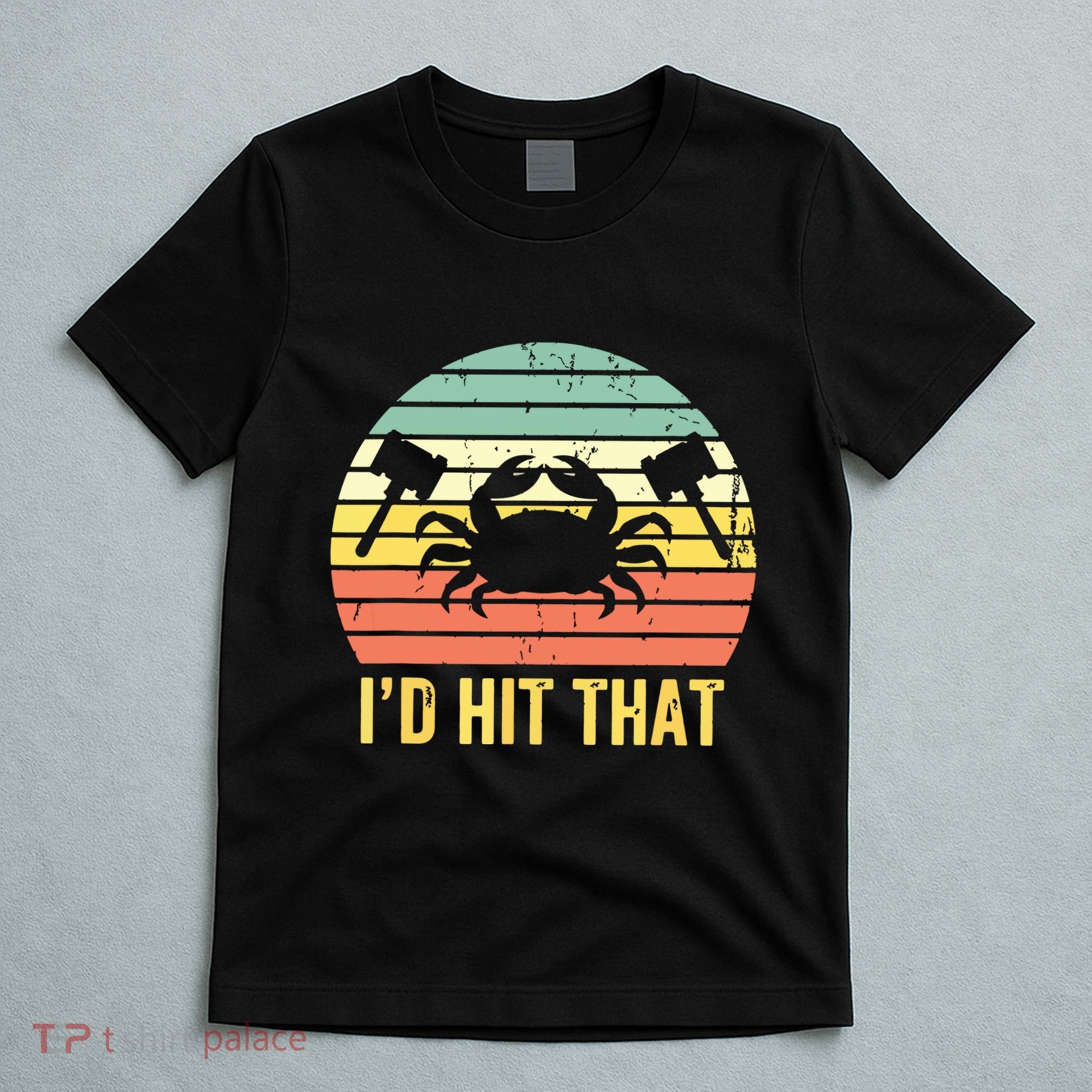 Vintage Crab Lover Retro Funny Maryland Seafood Fan T-Shirt