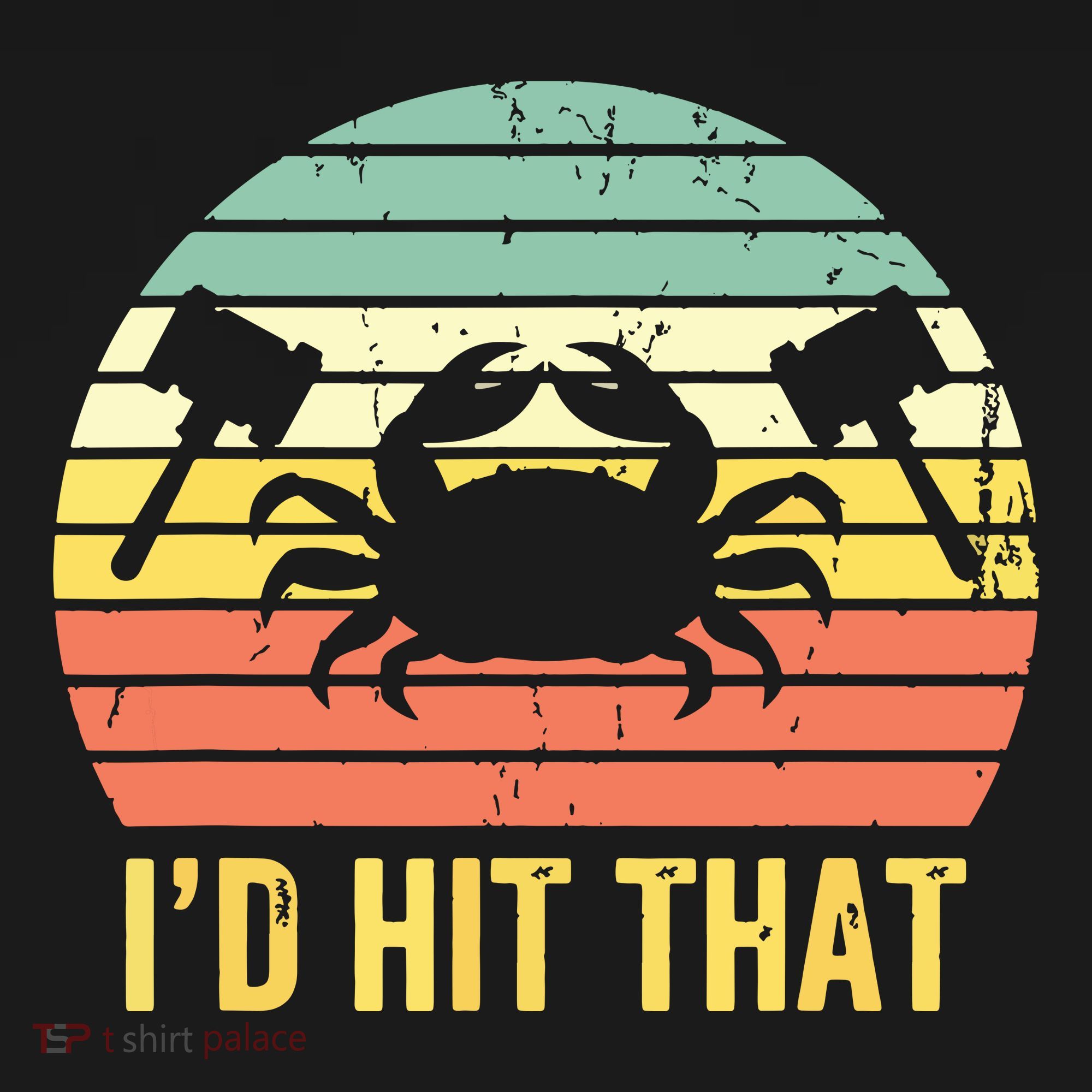 Vintage Crab Lover Retro Funny Maryland Seafood Fan T-Shirt