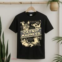 Vintage Catnip Madness Cute Kitten Funny Cat Men Women T-Shirt thumb 2