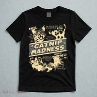 Vintage Catnip Madness Cute Kitten Funny Cat Men Women T-Shirt thumb 5