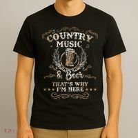 Vintage Country Music And Beer Thats Why Im Here Legends T-Shirt thumb 3