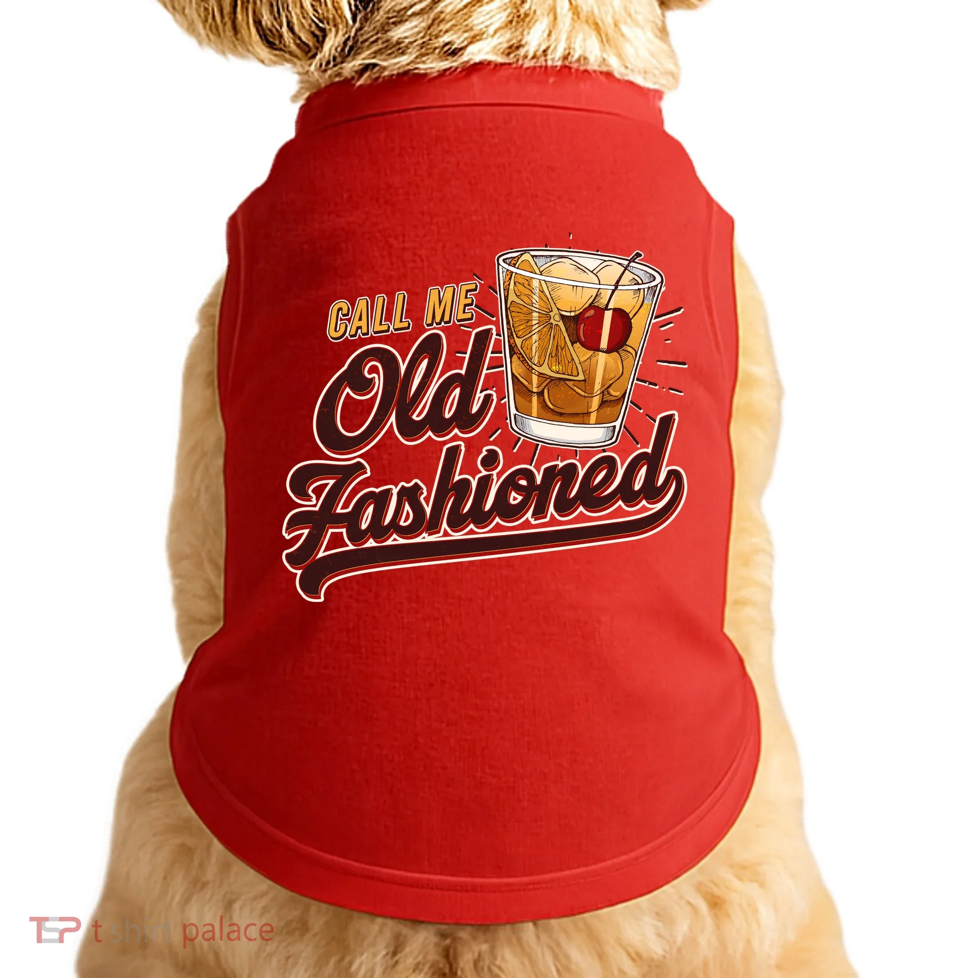 Vintage Call Me Old Fashioned Doggie Tank