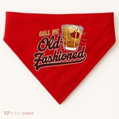 Vintage Call Me Old Fashioned USA-Made Doggie Bandana