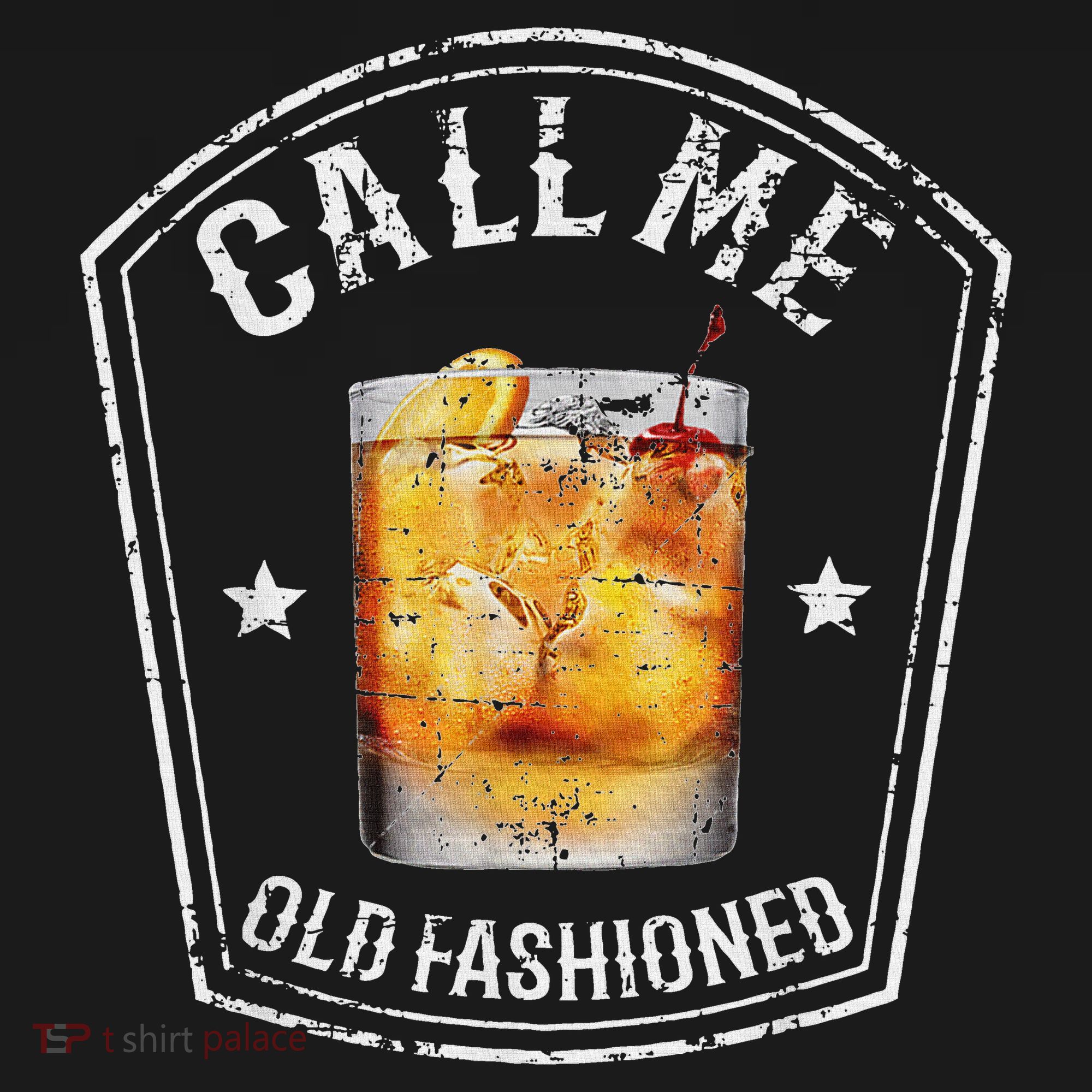 Vintage Call Me Old Fashioned Whiskey Funny Bourbon T-Shirt