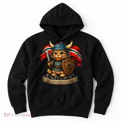 Viking Cat Norway Norwegian Hoodie
