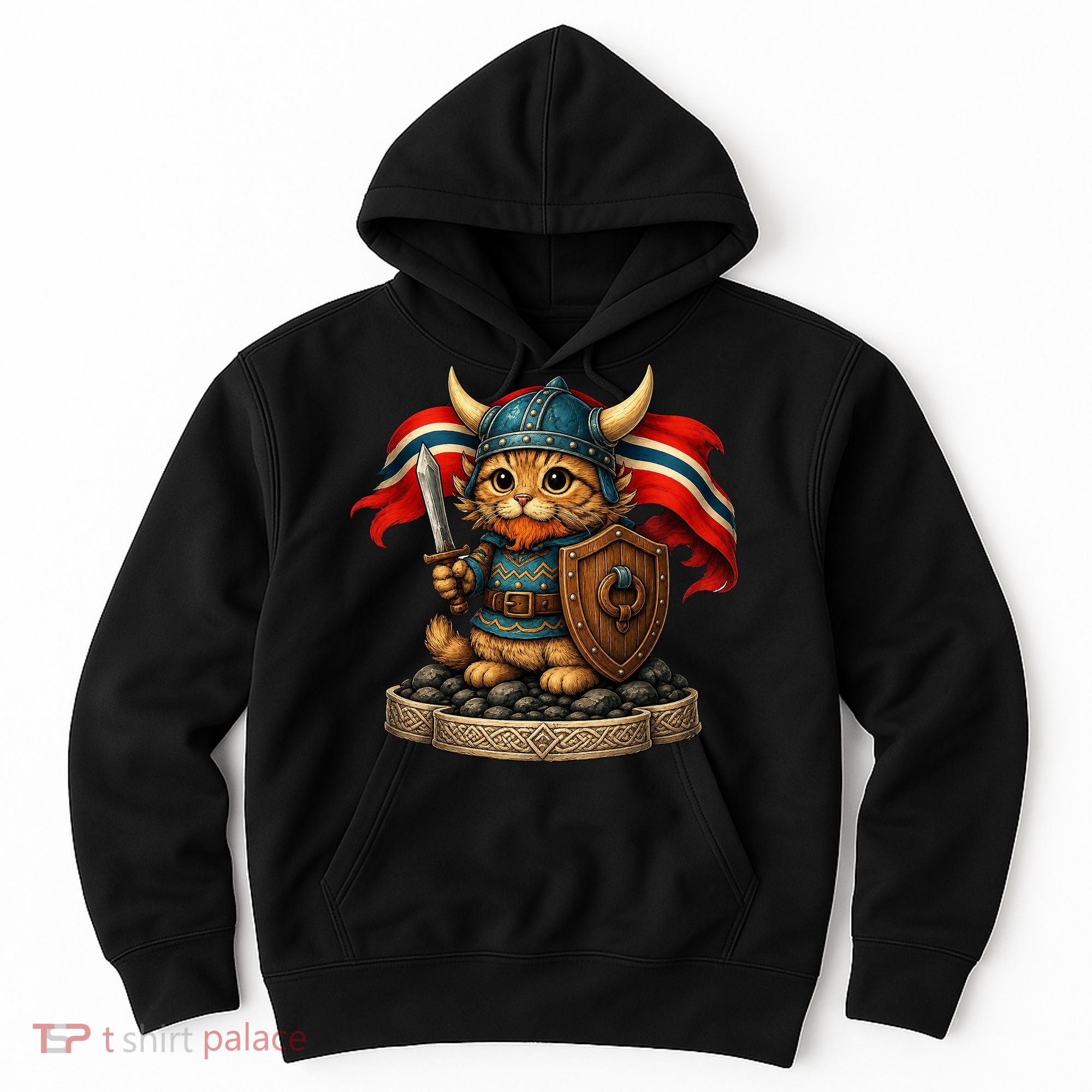 Viking Cat Norway Norwegian Hoodie