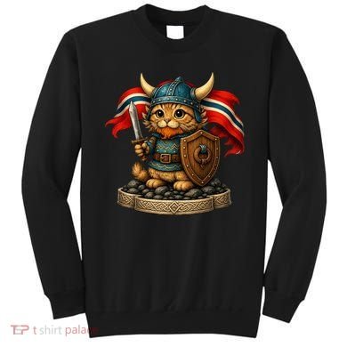 Viking Cat Norway Norwegian Sweatshirt