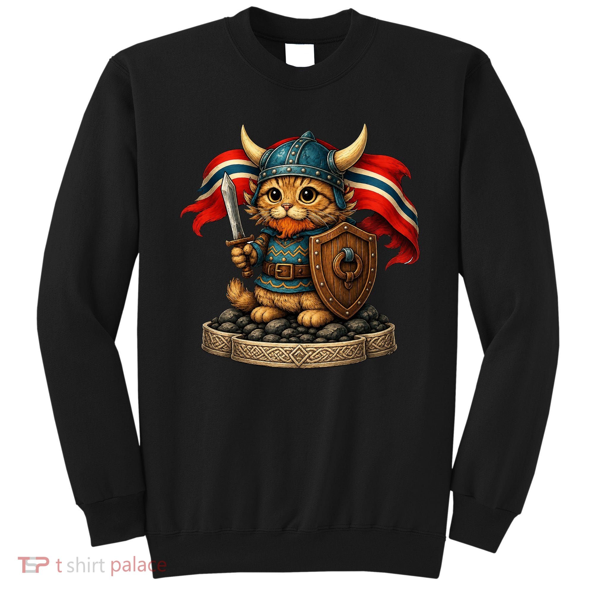 Viking Cat Norway Norwegian Sweatshirt