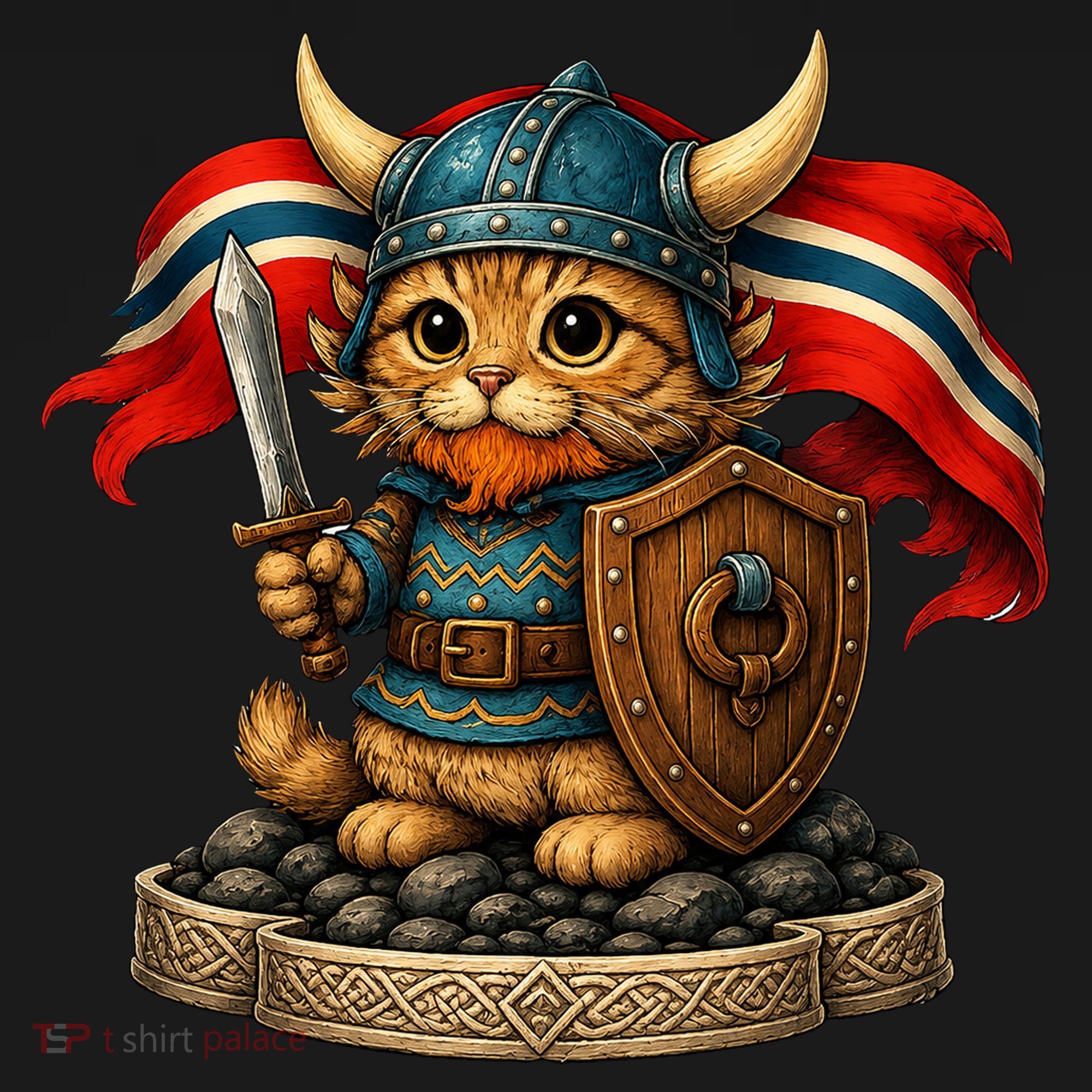 Viking Cat Norway Norwegian Sweatshirt
