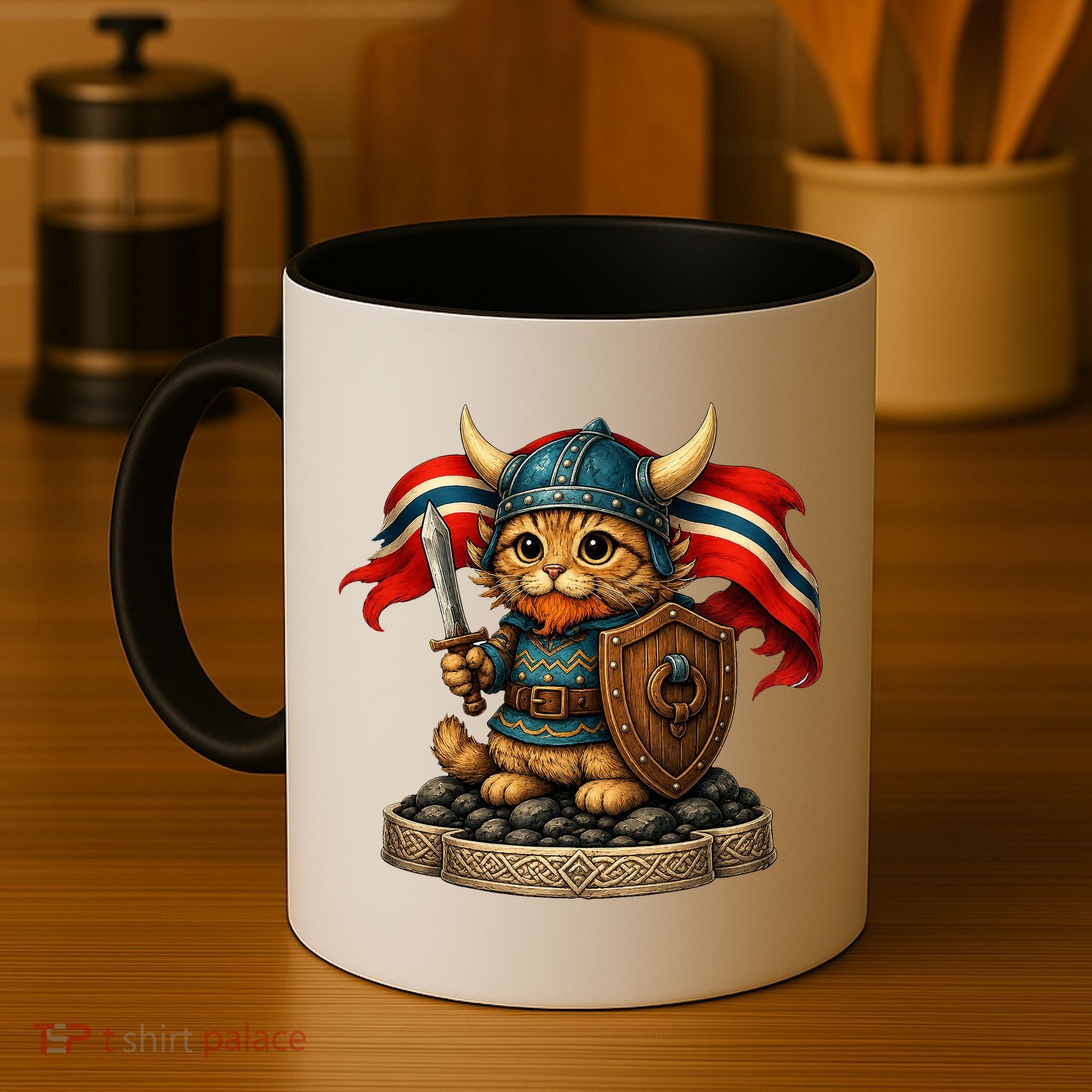 Viking Cat Norway Norwegian Coffee Mug