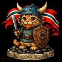 Viking Cat Norway Norwegian Coffee Mug thumb 5