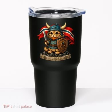 Viking Cat Norway Norwegian Tumbler