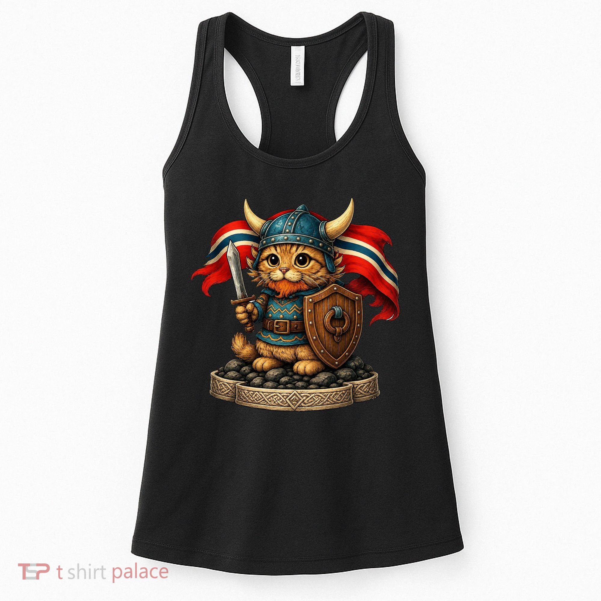 Viking Cat Norway Norwegian Women's Tank Top