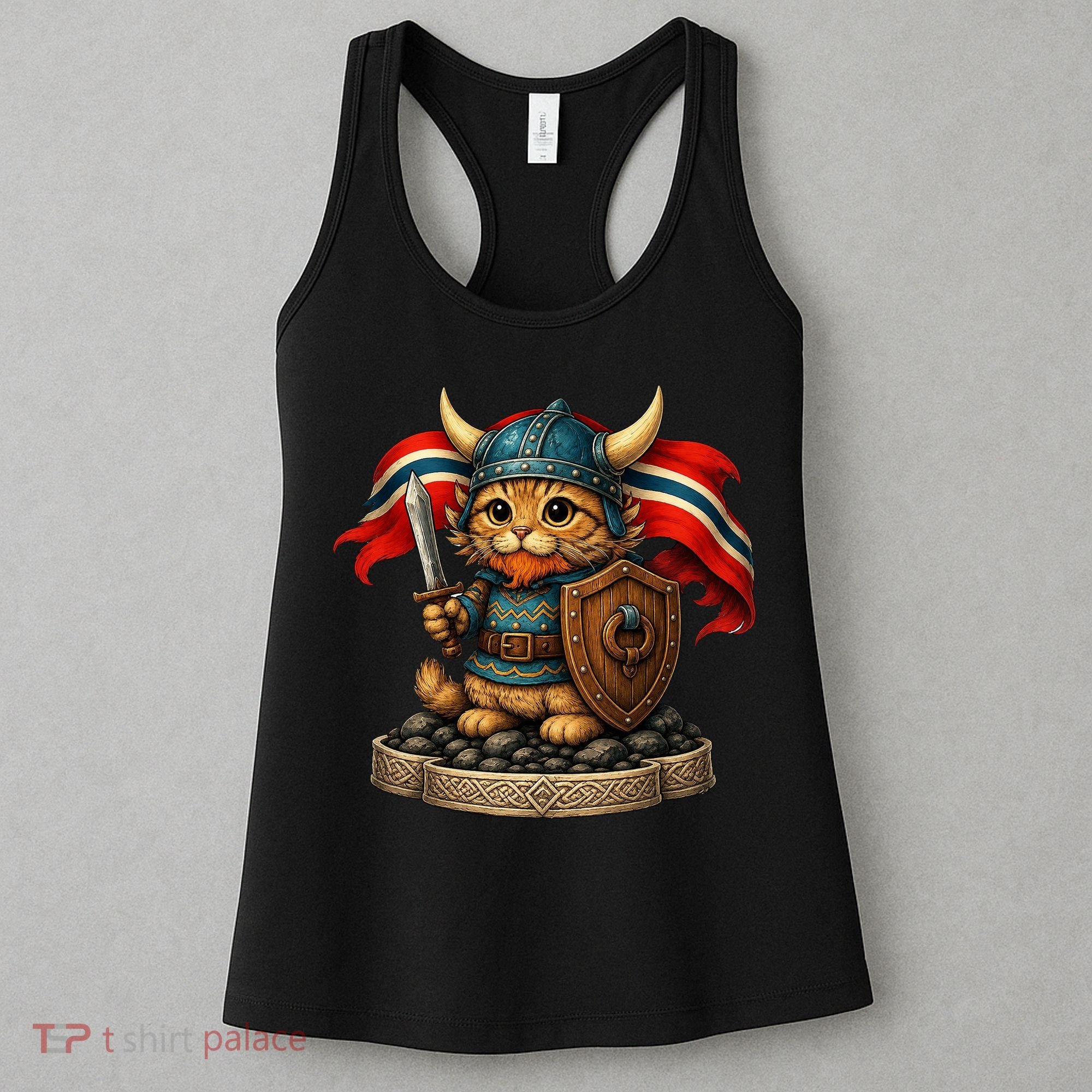 Viking Cat Norway Norwegian Women's Tank Top