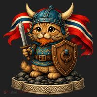 Viking Cat Norway Norwegian Hat thumb 2