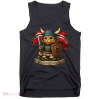 Viking Cat Norway Norwegian Tank Top thumb 0