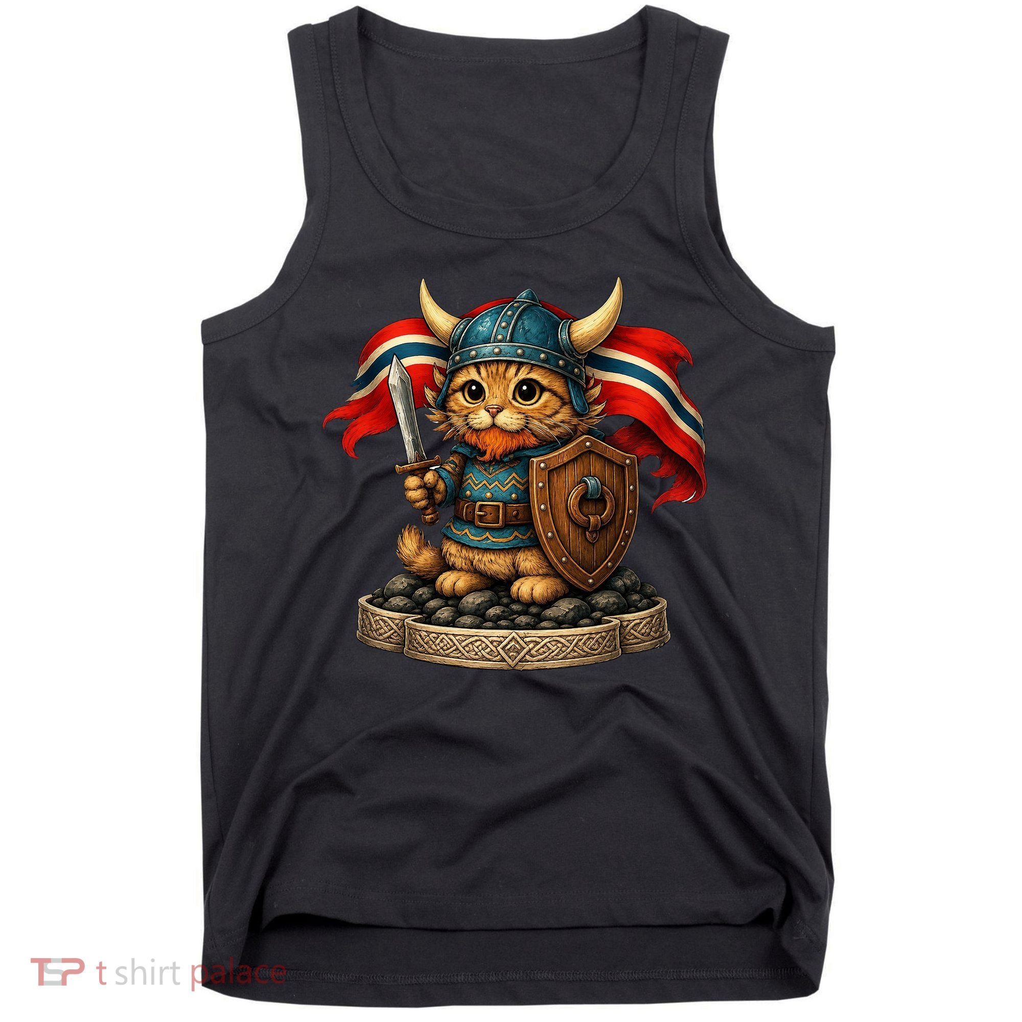 Viking Cat Norway Norwegian Tank Top