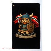 Viking Cat Norway Norwegian Golf Towel thumb 0