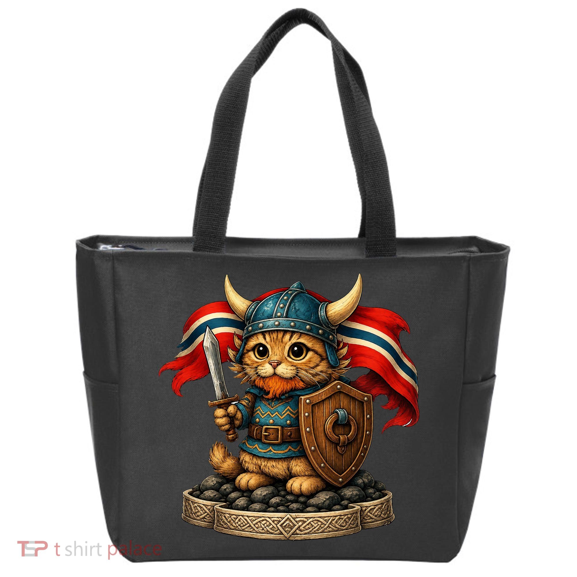 Viking Cat Norway Norwegian Tote Bag