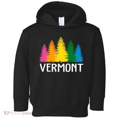 Vermont Colorful Nature Toddler Hoodie