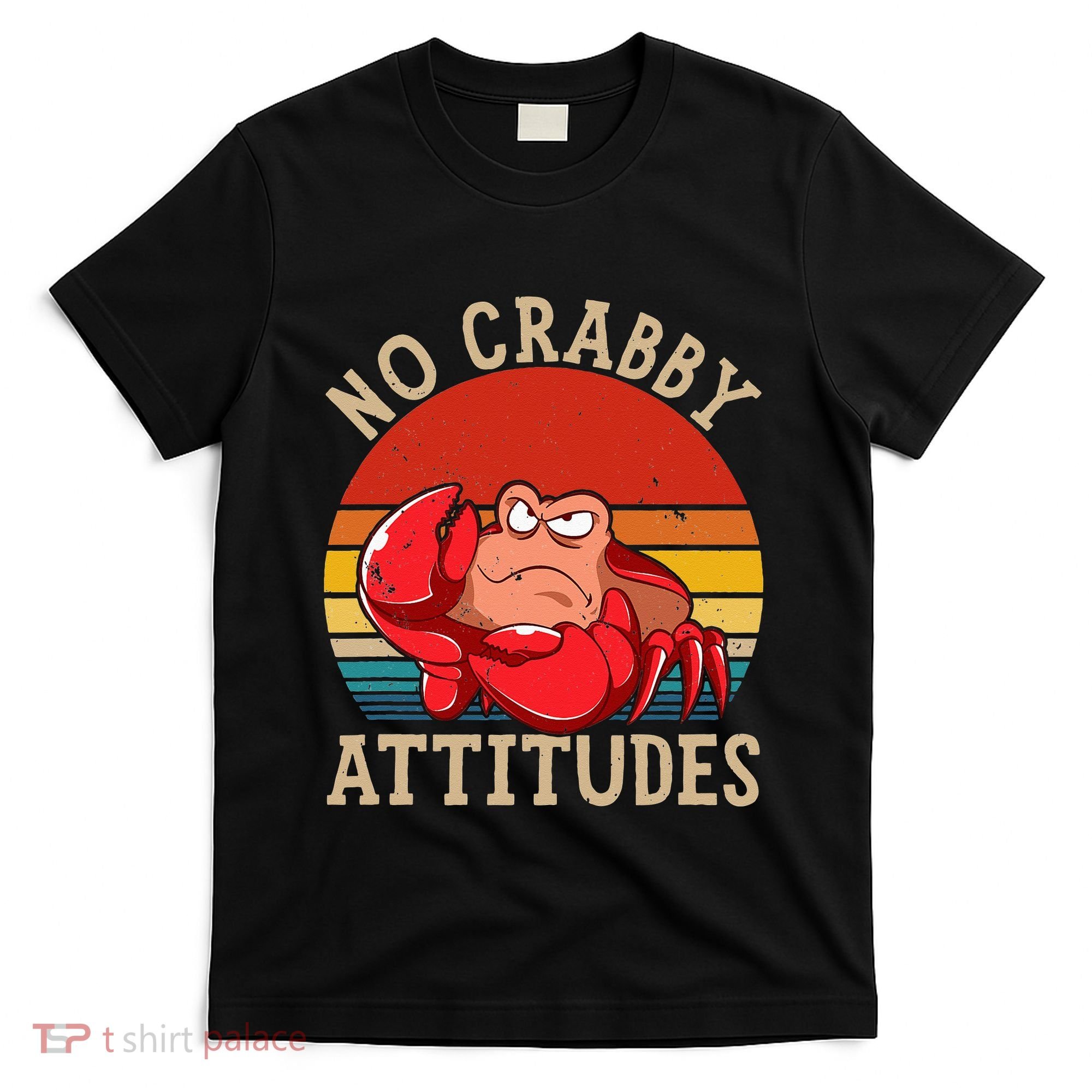 Vintage Crab No Crabby Attitudes Back to School T-Shirt