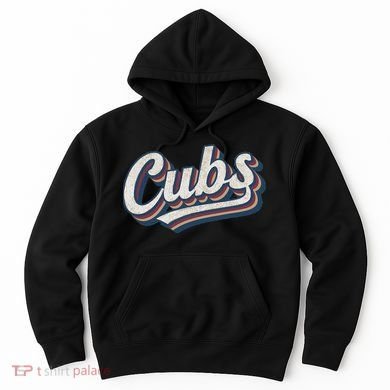 Vintage Cubs Name Throwback Retro Classic Hoodie