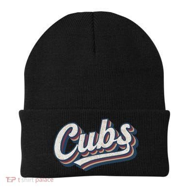 Vintage Cubs Name Throwback Retro Classic Beanie