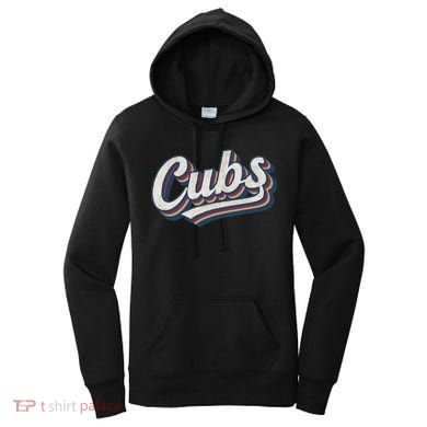 Vintage Cubs Name Throwback Retro Classic Women's Hoodie