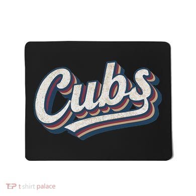 Vintage Cubs Name Throwback Retro Classic Mousepad
