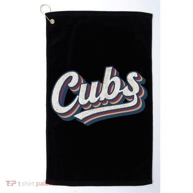 Vintage Cubs Name Throwback Retro Classic Golf Towel