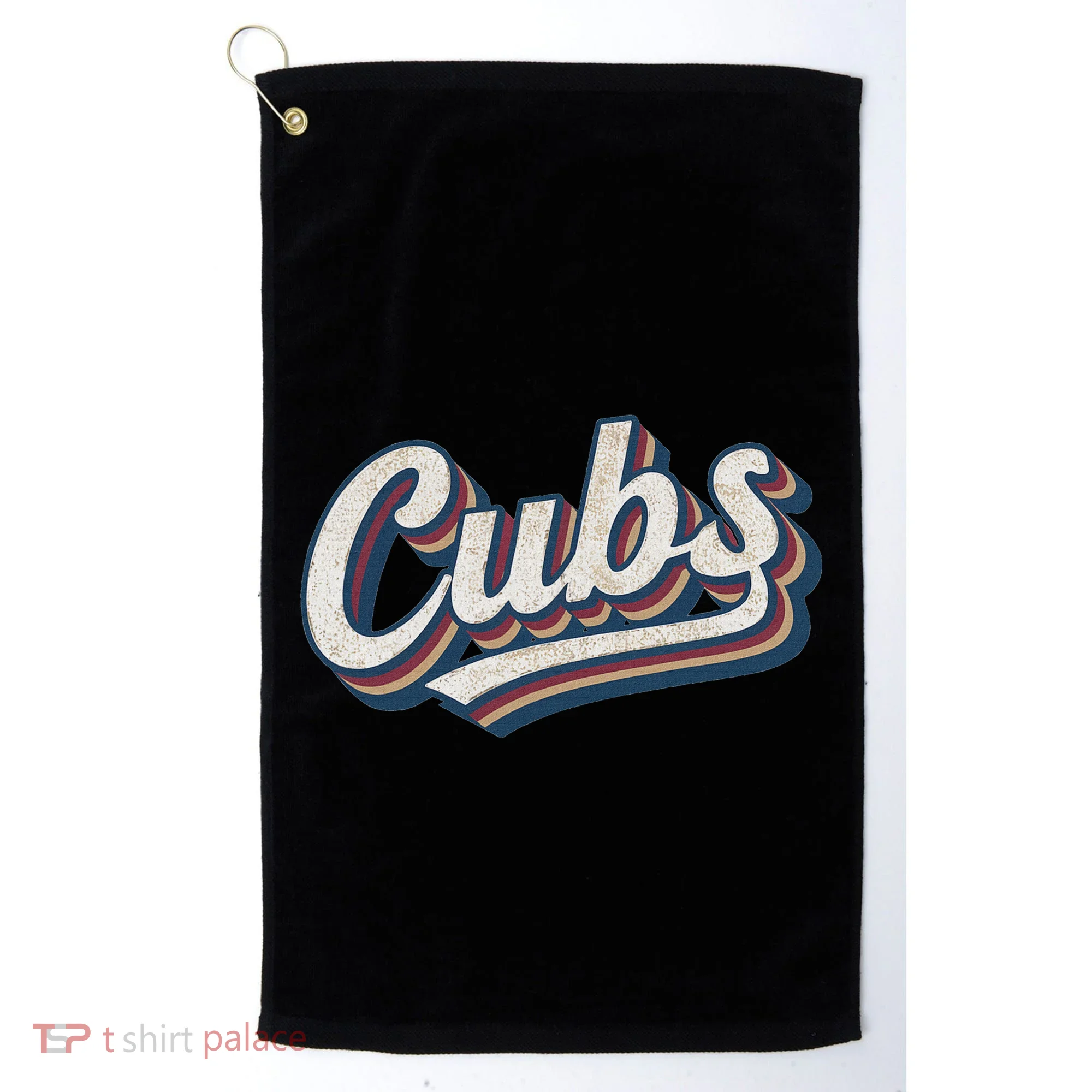Vintage Cubs Name Throwback Retro Classic Golf Towel